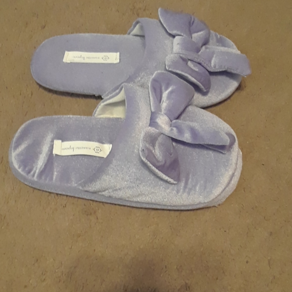 Purple slippers